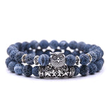 YIZIZAI Owl Bracelet Jewelry Stone Bracelets Men Women Pulseira Masculina Feminina Bileklik Pulseras Mujer Bijoux Armband set