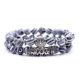 YIZIZAI Owl Bracelet Jewelry Stone Bracelets Men Women Pulseira Masculina Feminina Bileklik Pulseras Mujer Bijoux Armband set