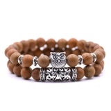 YIZIZAI Owl Bracelet Jewelry Stone Bracelets Men Women Pulseira Masculina Feminina Bileklik Pulseras Mujer Bijoux Armband set