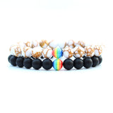 Rainbow Couple Bracelet Men Bileklik Jewelry Bracelets For Women Erkek Bileklik Pulseras Mujer Pulseira Femme Masculina Armband