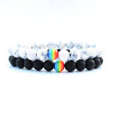 Rainbow Couple Bracelet Men Bileklik Jewelry Bracelets For Women Erkek Bileklik Pulseras Mujer Pulseira Femme Masculina Armband