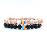 Rainbow Couple Bracelet Men Bileklik Jewelry Bracelets For Women Erkek Bileklik Pulseras Mujer Pulseira Femme Masculina Armband