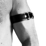 Wrist Bondage Leather Harness Men Armband Fetish Gay Gothic Punk Style Adjustable Bracelet BDSM Body Cage Cosplay Clubwear